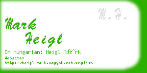 mark heigl business card